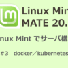 Linux Mint MATE 20.1 でサーバ構築 ＃3 Docker／kubernetes（kubeadm）